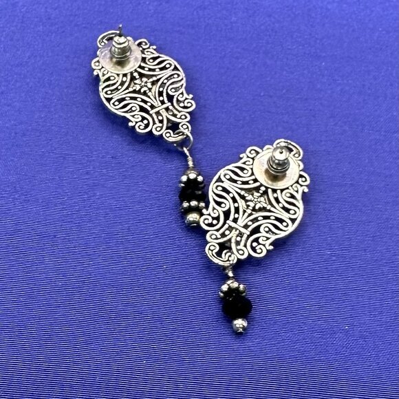 Steampunk Dangle Post Earrings Watch Gear 17 Jewels. - Picture 5 of 14